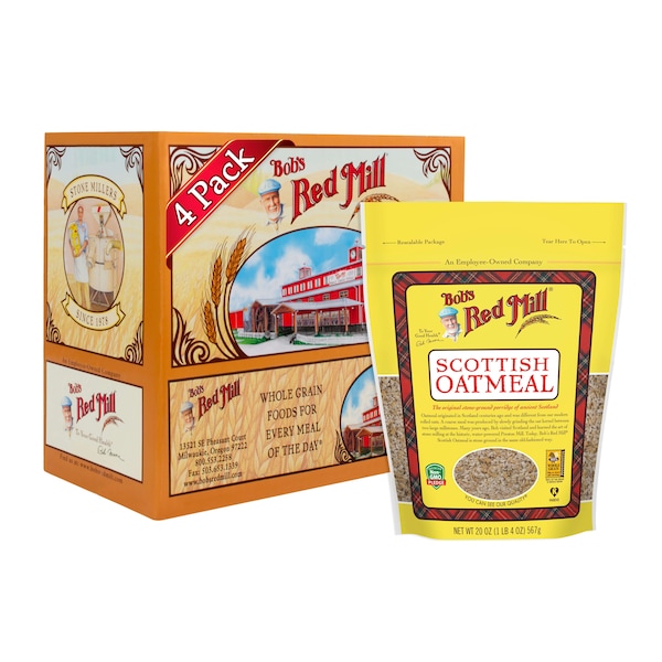Bob's Red Mill Scottish Oatmeal 20 oz. Bag, PK4